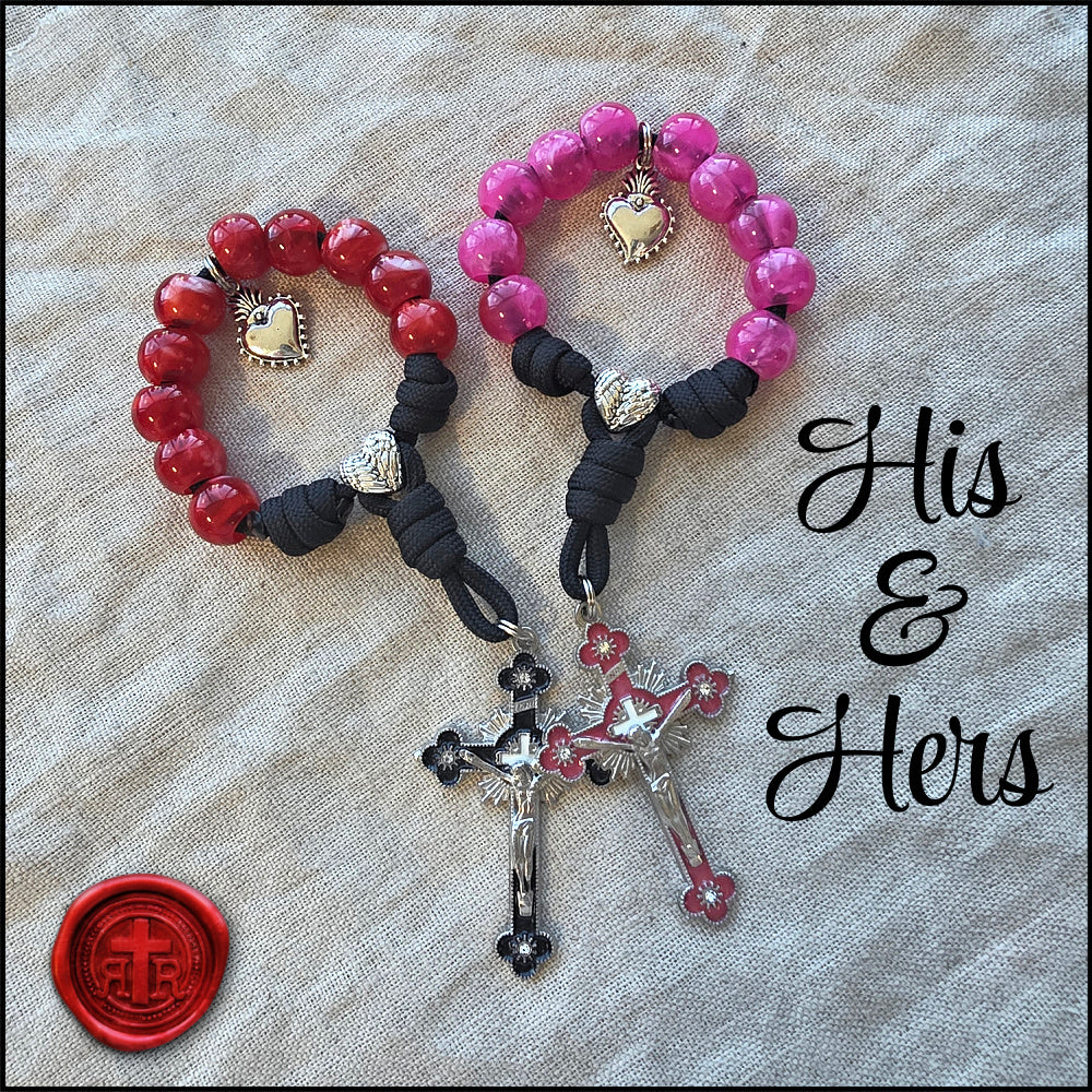 2026 Valentine's Pocket Rosary - Catholic Gifts for Him and Her