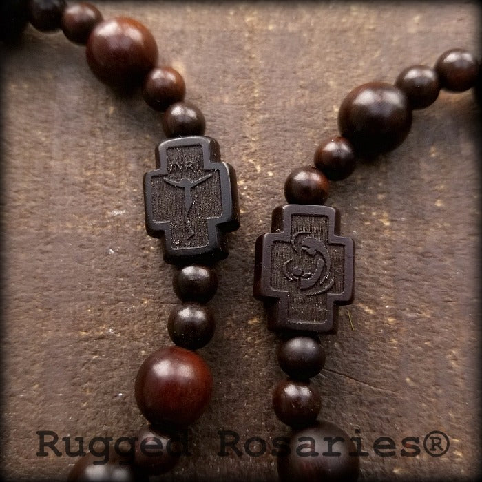 Wooden Rosary Necklaces Men | Catholic Rosary Cross Wood | Mens Rosary  Necklace Woods - Necklace - Aliexpress