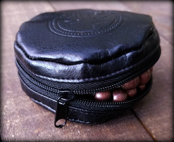 Embossed Leather Rosary Pouch (pouch for coins, earrings, rings, etc.)  ***LIMITED QUANTITIES | No Ugly Mugs
