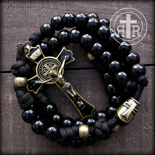Crusaders Rosary from Rugged Rosaries Deus Vult!