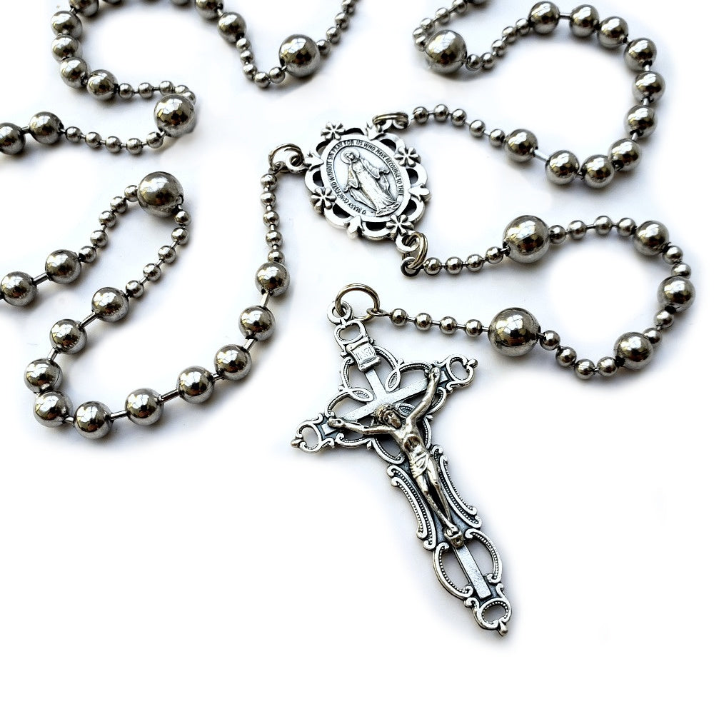 Floral Catholic Rosary