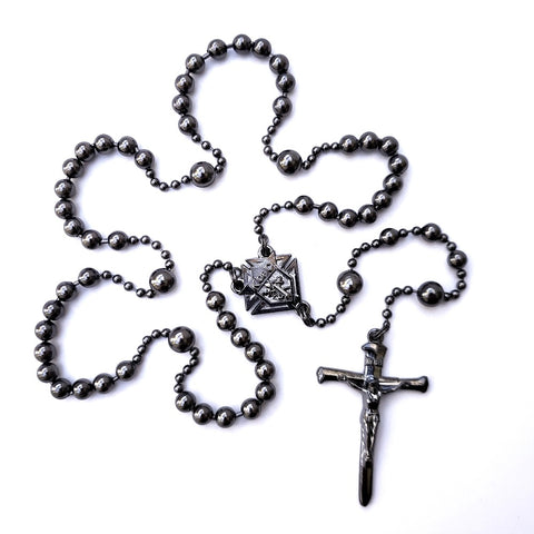 Knights of Columbus® WWI Battle Beads Rosary in Gunmetal