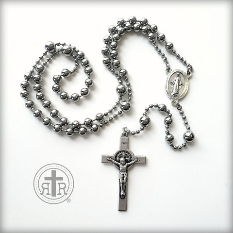 WWI Battle Beads - St. Benedict Crucifix
