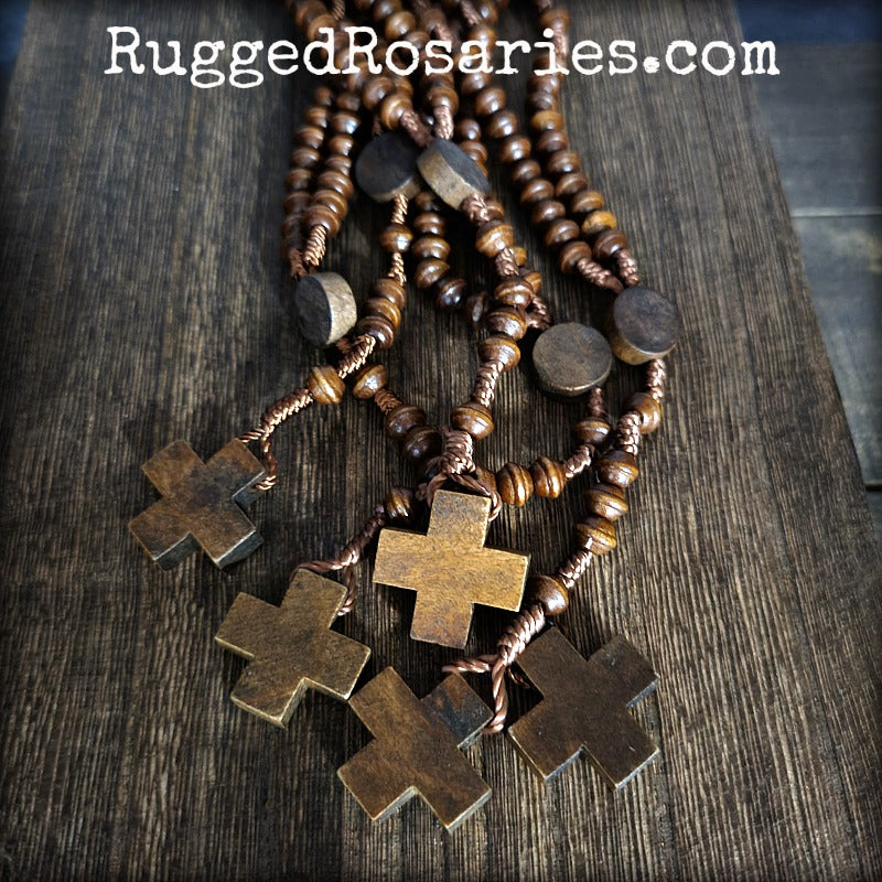 The + Living Simply + Catholic Wood Rosary
