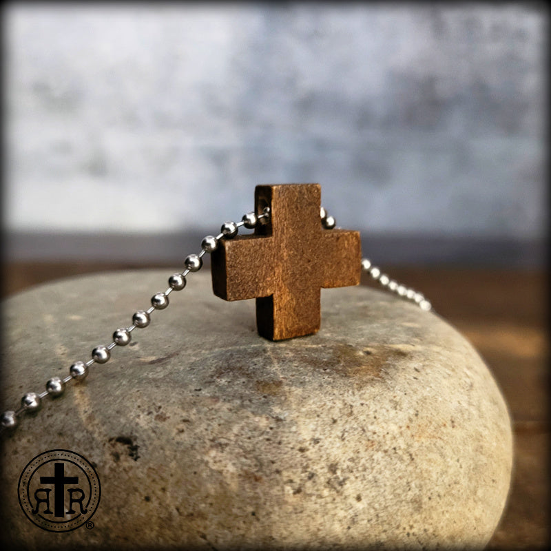Greek Petite Cross Necklace - Brighton