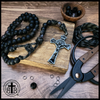 Black Monk Rosary - Strong Unbreakable Paracord Rosary