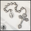 WWI Battle Beads - One Decade Pocket Rosary with Miraculous Medal