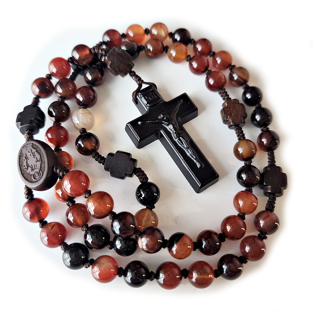Fire Agate Rosary