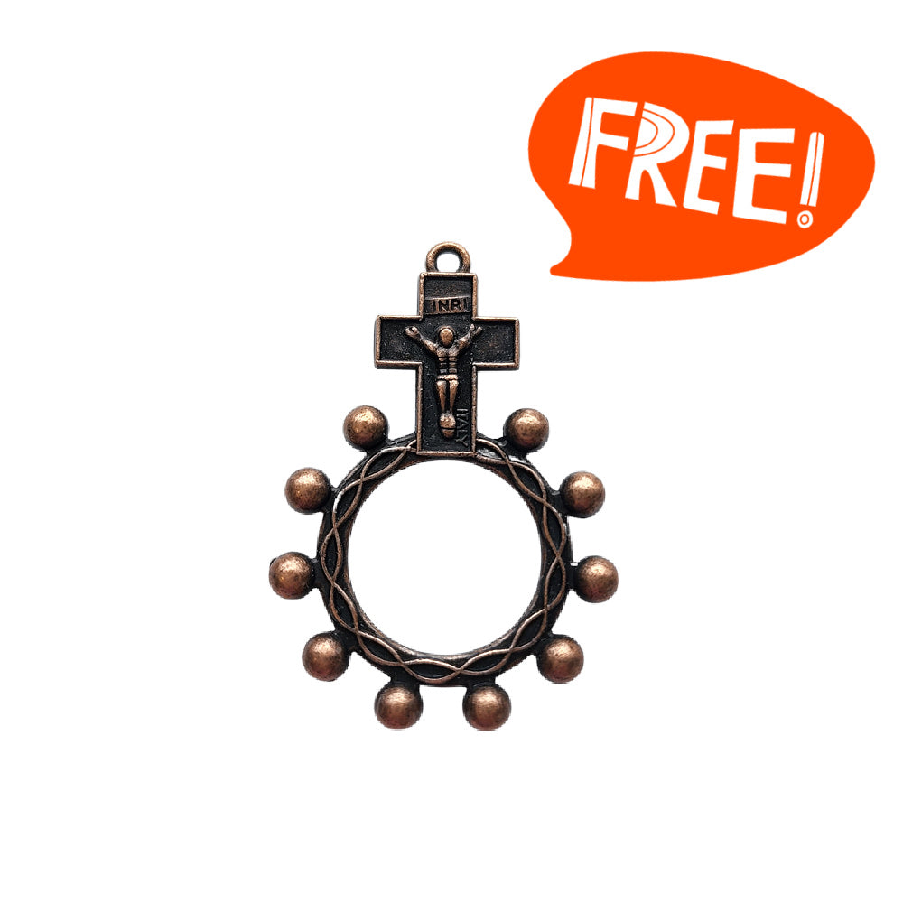 FREE Rosary Ring - Copper