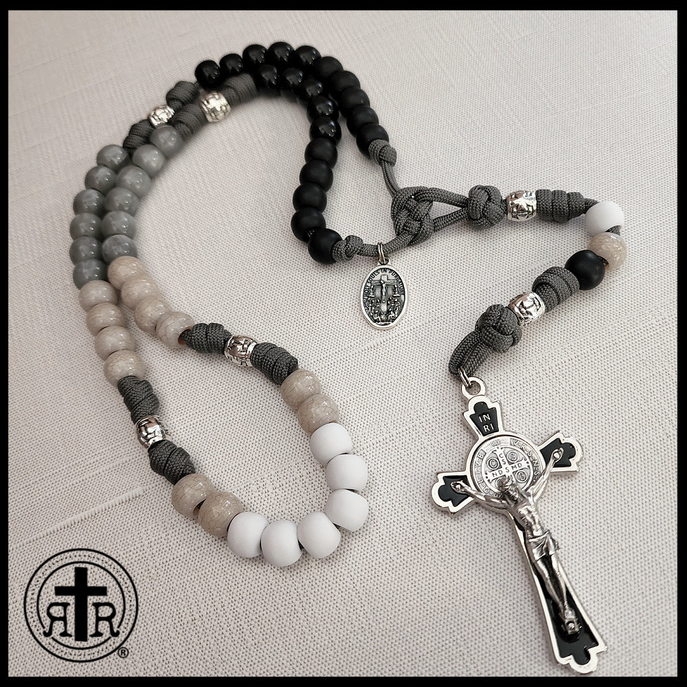 Purgatory Ombre Paracord Rosary - Pray for the Souls in Purgatory!