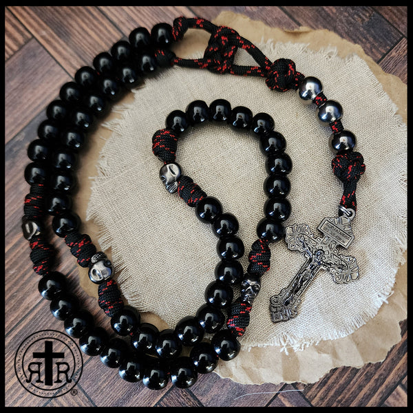 Skull Paracord Rosary - Memento Mori Skull Rosaries - Rugged Rosaries®