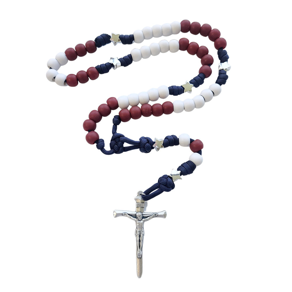 American Rosary Red White and Blue
