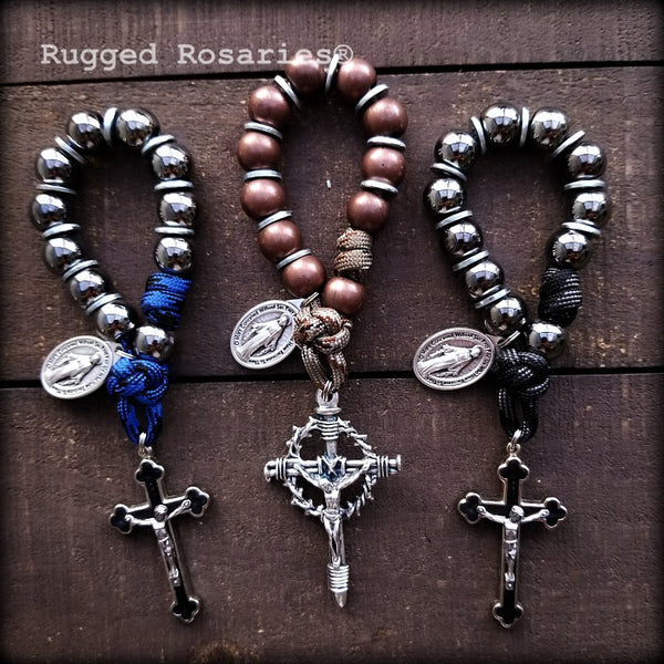 y- Samples of Custom Pocket Rosaries Rugged Rosaries®