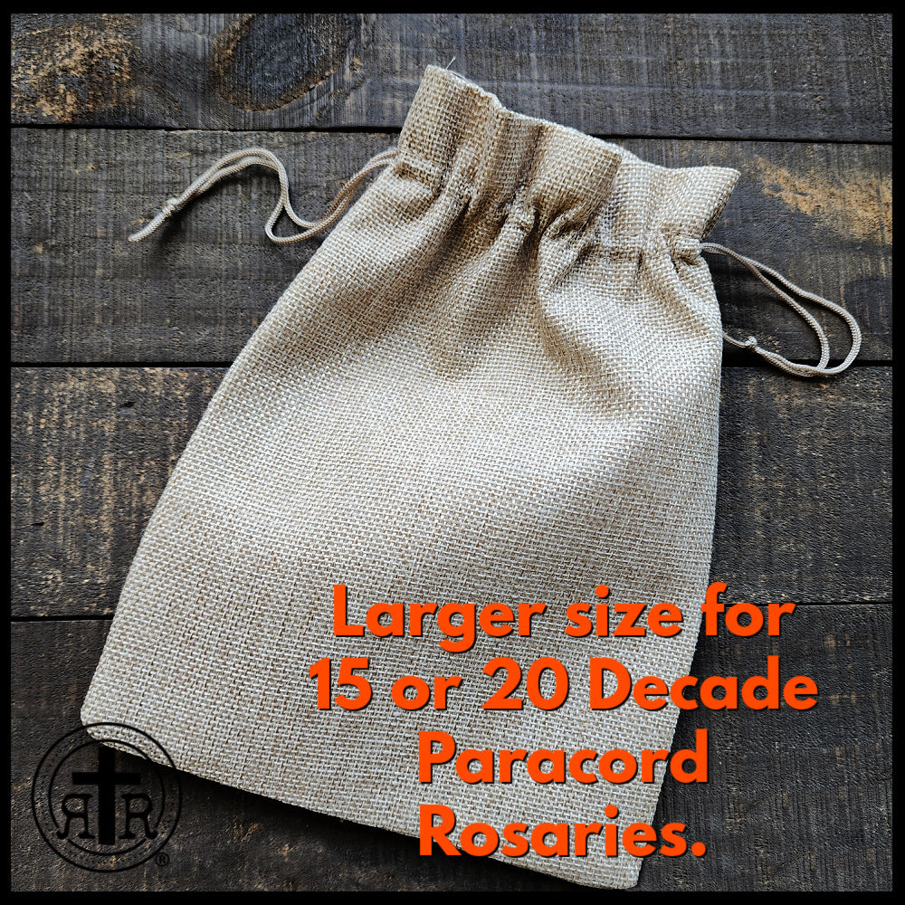 Extra-Large Drawstring Rosary Pouch - 7 x 9 Inches