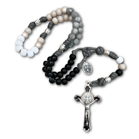 Purgatory Ombre Paracord Rosary - Pray for the Souls in Purgatory!