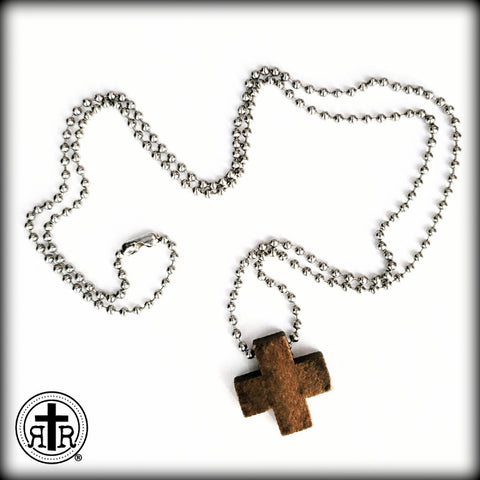 Crux Quadrata Wood Necklace - The Early Christian Cross